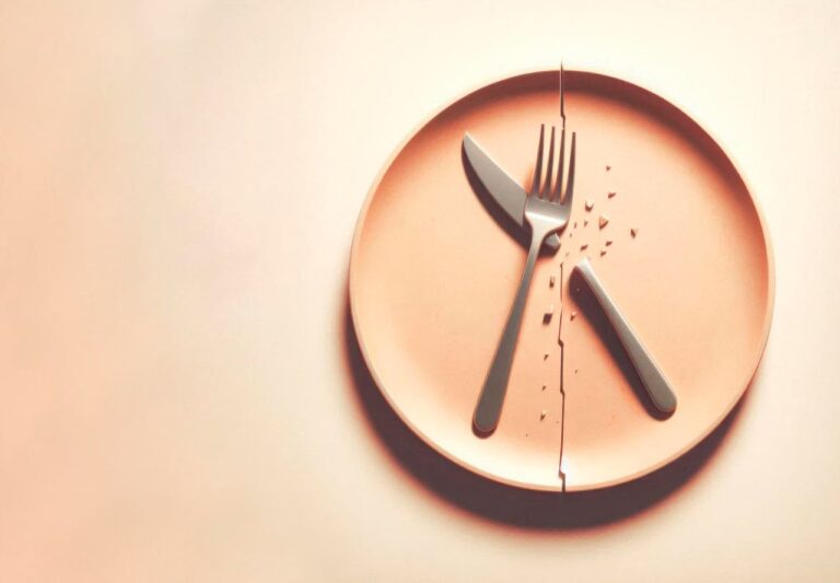 Assiette fendue en deux Histoire et origines du jeûne