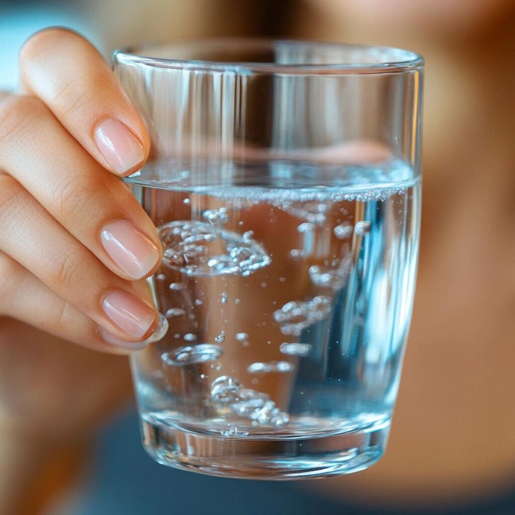 Comment jeûner - verre d'eau